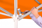 Preview: Schneider Gastro Marktschirm Jumbo 400cm Seilzug Stock 55mm wasserfest orange